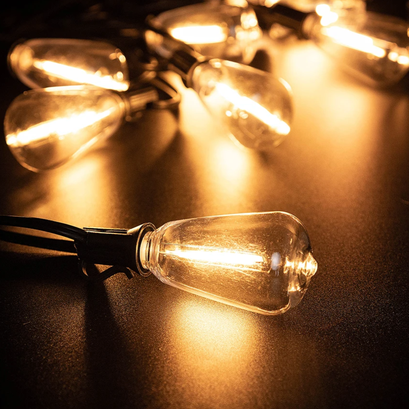 Sfeerlichtslinger voor Buiten Weerbestendig Snoer met Onbreekbare Gloeilampen Tuinverlichting Terrasverlichting IP44 Waterdicht 10 Meter Warm Wit Feestverlichting Sfeerverlichting