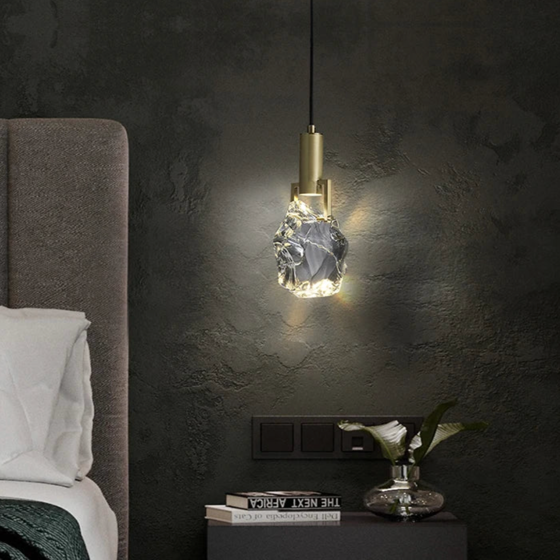 Kristallen Hanglamp met Verstelbare Kabel en LED-Verlichting voor Woonkamer en Eetkamer