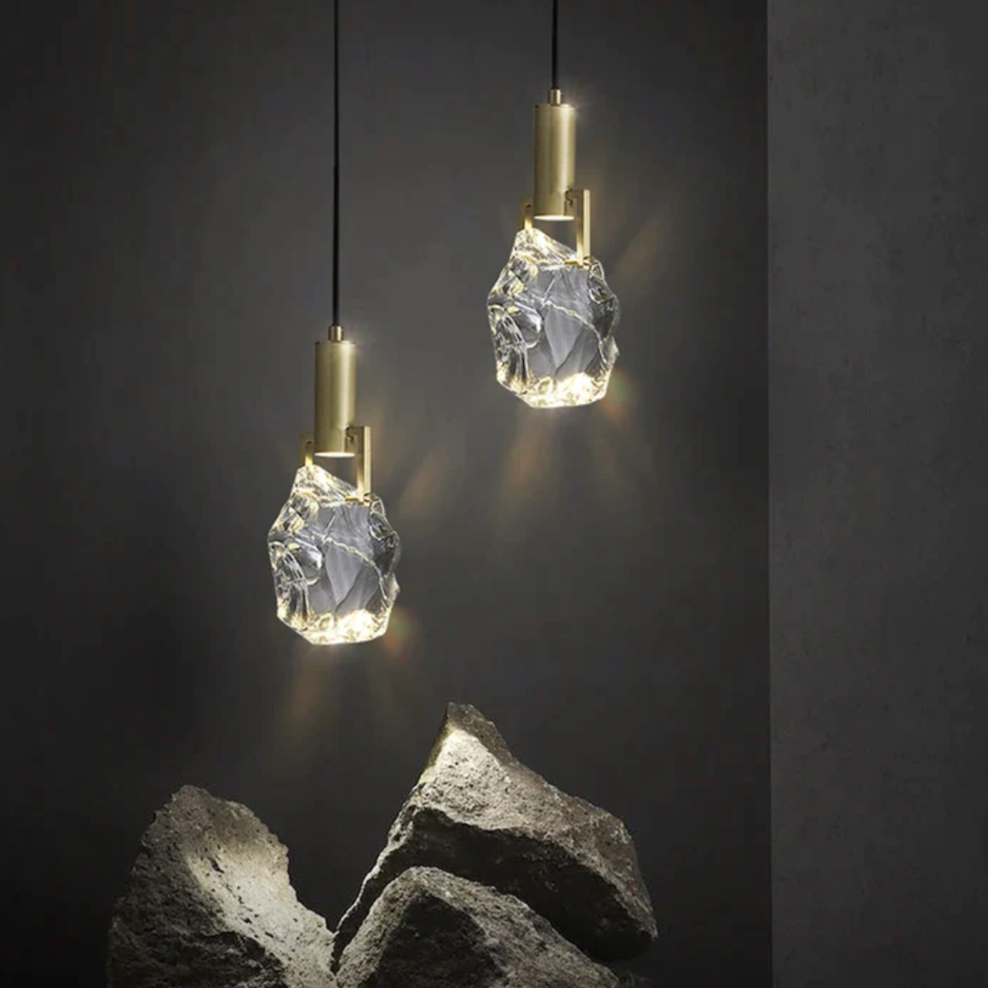 Kristallen Hanglamp met Verstelbare Kabel en LED-Verlichting voor Woonkamer en Eetkamer
