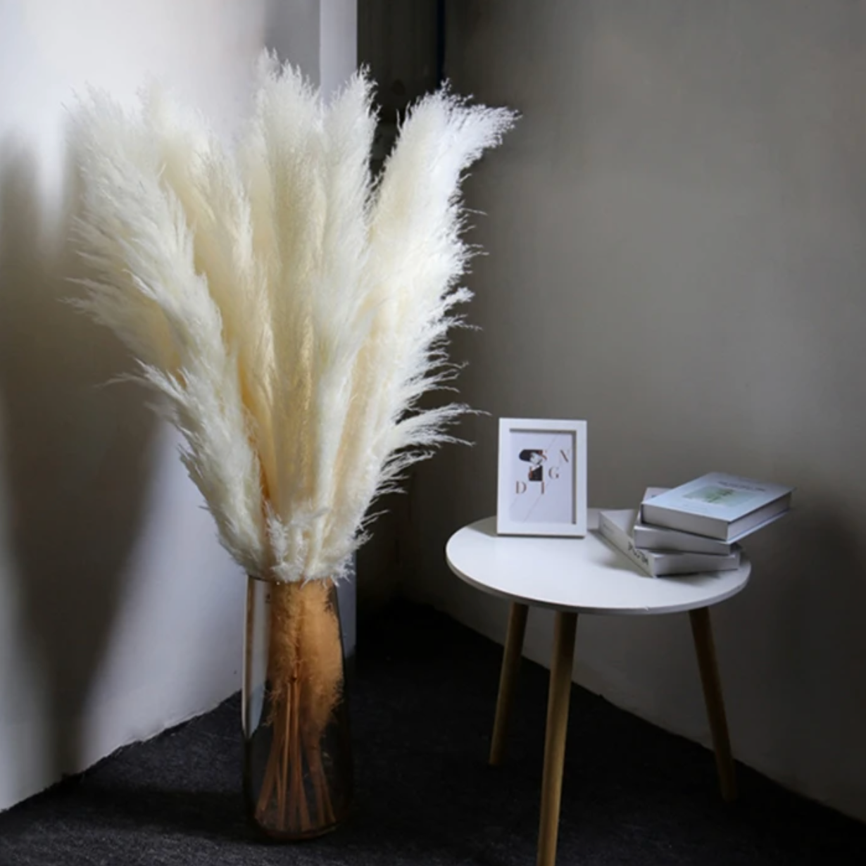 Gedroogde Pampagras Pluimen 10-Delige Set Natuurlijk Decoratief Siergras