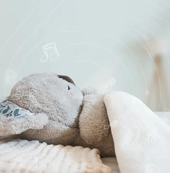 Koala Knuffel met Rustgevende Ademhaling Nachtlampje Slaaphulp Zachte Pluche Ontspanning voor Kinderen en Volwassenen