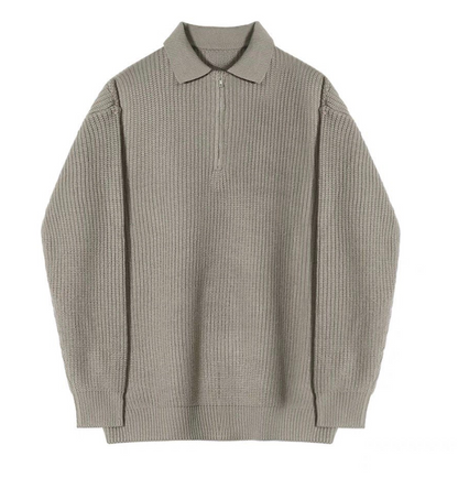 Heren Trui Kwart Rits – Comfortabel en Klassiek Design