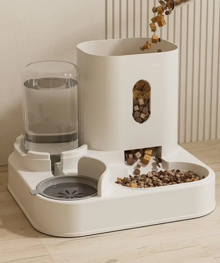 Katten Voerbak Waterfontein 2-in-1 Automatische Feeder 2300ml 1L
