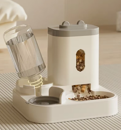 Katten Voerbak Waterfontein 2-in-1 Automatische Feeder 2300ml 1L