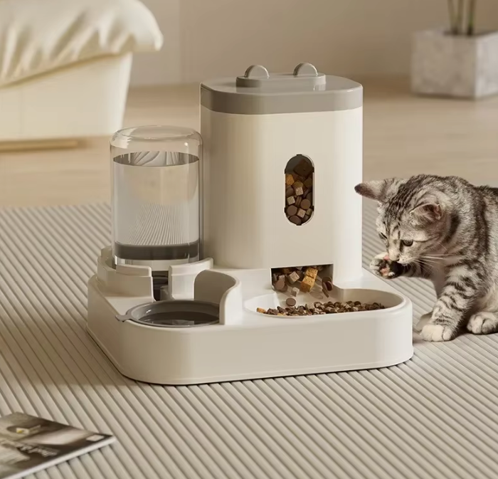Katten Voerbak Waterfontein 2-in-1 Automatische Feeder 2300ml 1L