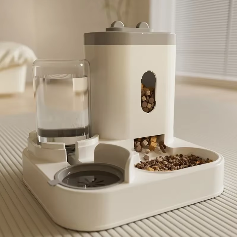 Katten Voerbak Waterfontein 2-in-1 Automatische Feeder 2300ml 1L