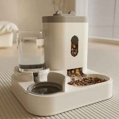 Katten Voerbak Waterfontein 2-in-1 Automatische Feeder 2300ml 1L