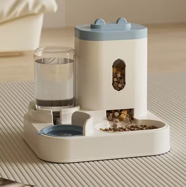 Katten Voerbak Waterfontein 2-in-1 Automatische Feeder 2300ml 1L