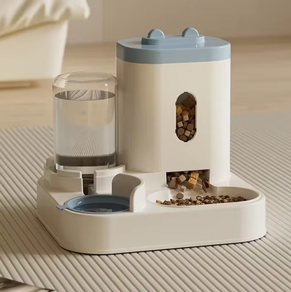 Katten Voerbak Waterfontein 2-in-1 Automatische Feeder 2300ml 1L