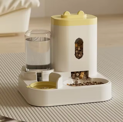 Katten Voerbak Waterfontein 2-in-1 Automatische Feeder 2300ml 1L