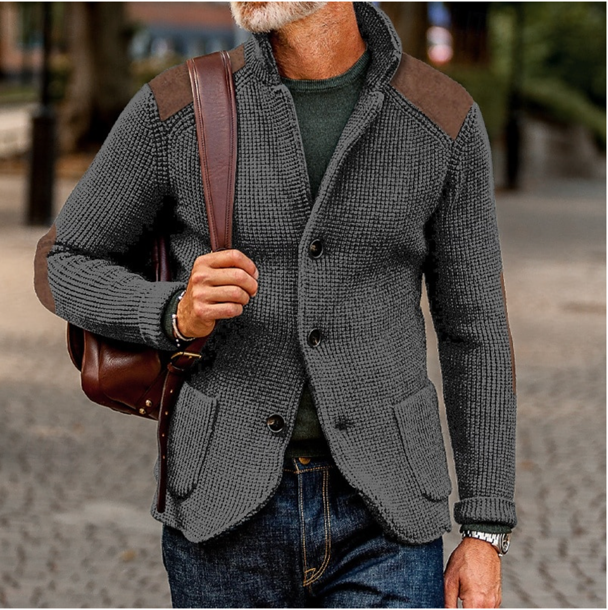 Heren Trui Warme Cardigan voor Herfst en Winter