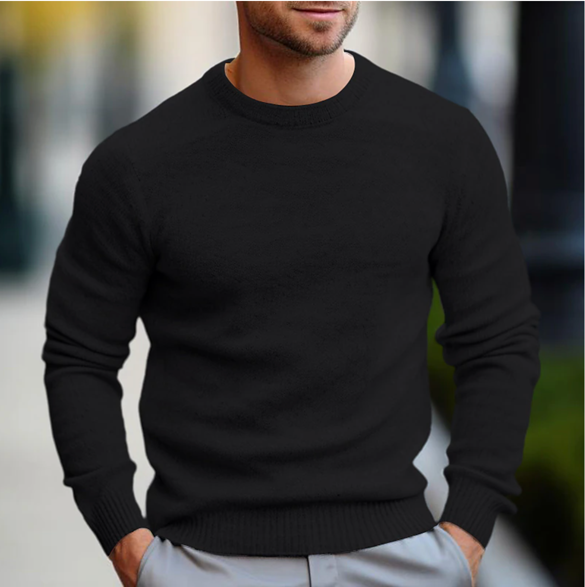 Heren Trui Ronde Hals Comfortabel Casual Stijl