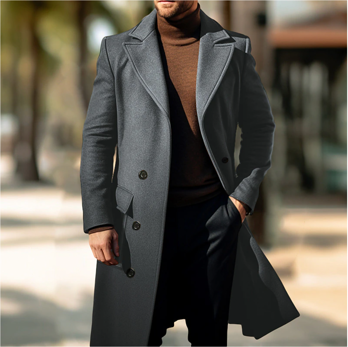 Heren Winterjas Warm en Waterdicht Modern Design