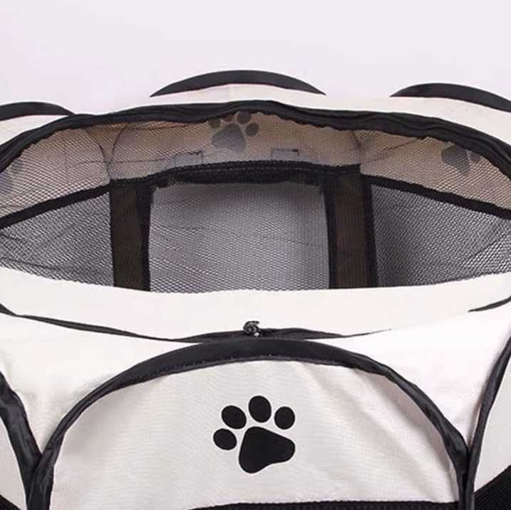 Hondenren Opvouwbaar Oxford Stof Draagbare Puppy Ren Achthoek Binnen Buiten