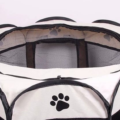 Hondenren Opvouwbaar Oxford Stof Draagbare Puppy Ren Achthoek Binnen Buiten