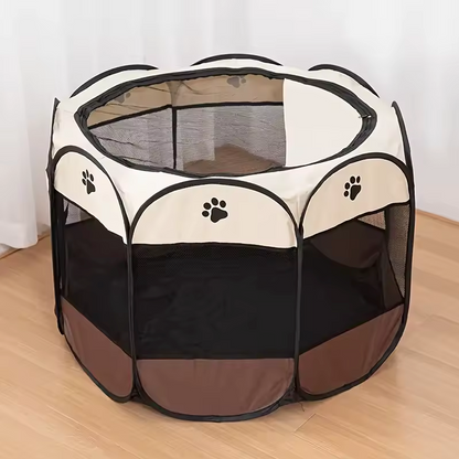 Hondenren Opvouwbaar Oxford Stof Draagbare Puppy Ren Achthoek Binnen Buiten