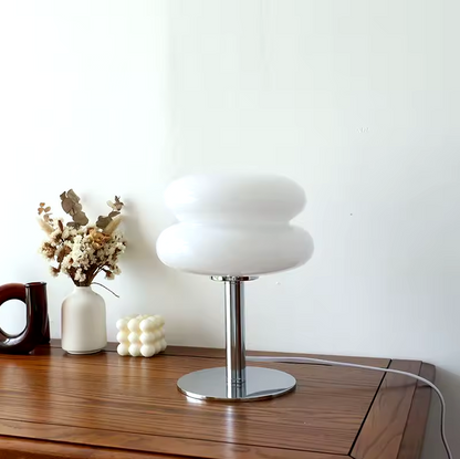 Bauhaus Tafellamp Glas Design Italiaans Dimbaar LED Nachtlamp USB
