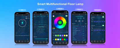Slimme RGB Vloerlamp 150cm Dream Kleur Dimbaar App Bluetooth