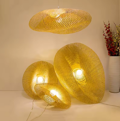 Bamboe Hanglamp Japans Design Handgeweven 40-80cm E27