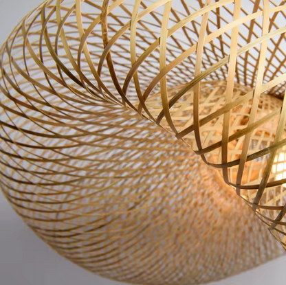 Bamboe Hanglamp Japans Design Handgeweven 40-80cm E27