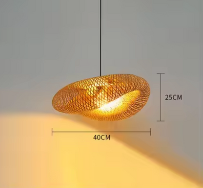 Bamboe Hanglamp Japans Design Handgeweven 40-80cm E27