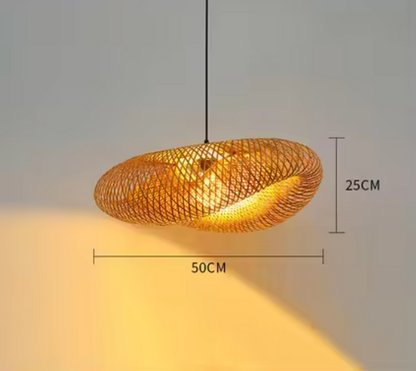 Bamboe Hanglamp Japans Design Handgeweven 40-80cm E27