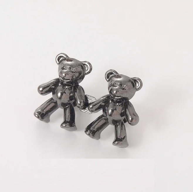 Verstelbare Tailleknijper Beer Metaal Decoratief Broekclip Herbruikbaar Unisex Mode Accessoire Kledingclip