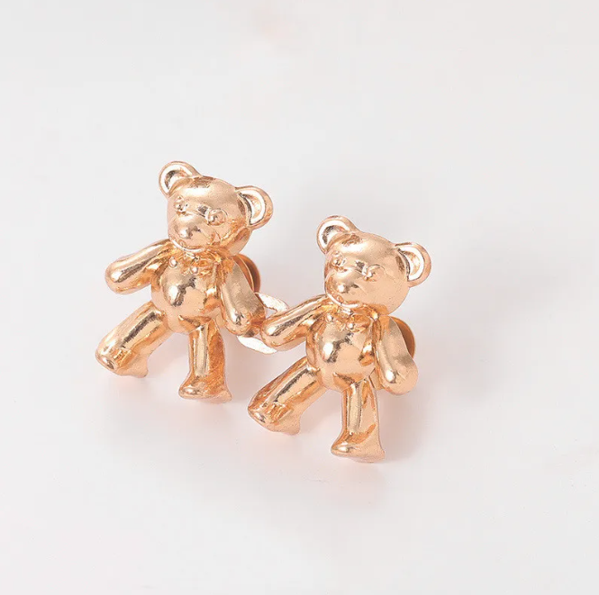 Verstelbare Tailleknijper Beer Metaal Decoratief Broekclip Herbruikbaar Unisex Mode Accessoire Kledingclip