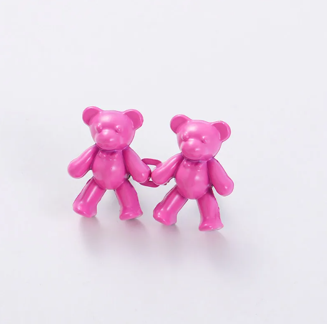 Verstelbare Tailleknijper Beer Metaal Decoratief Broekclip Herbruikbaar Unisex Mode Accessoire Kledingclip