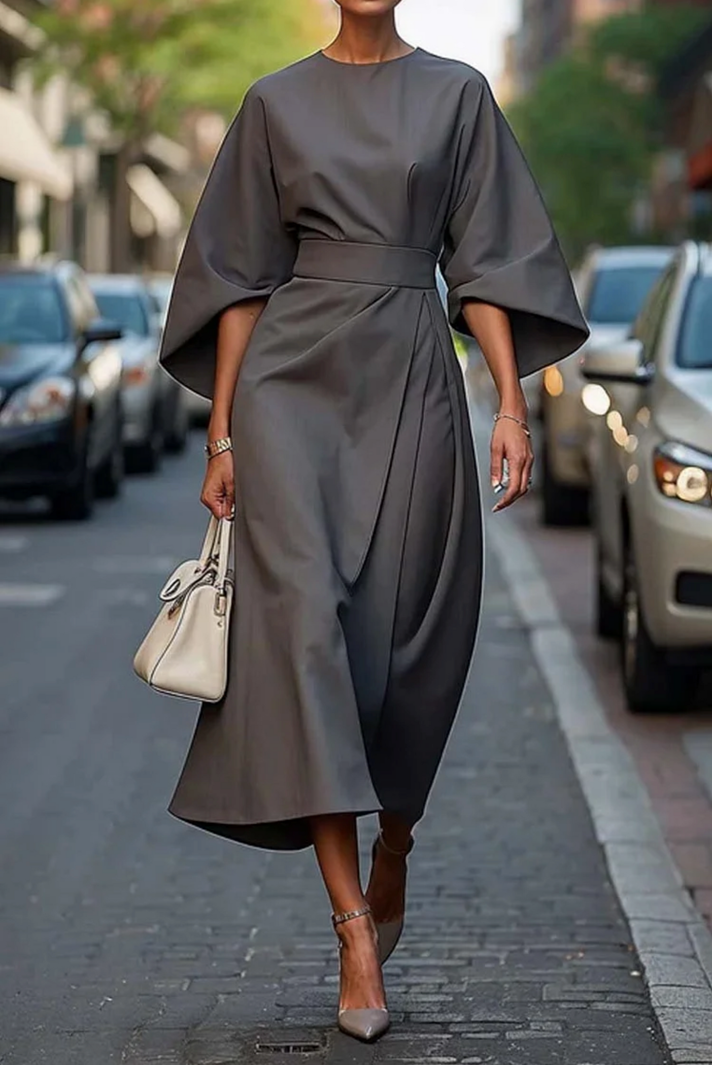 Dames Jurk Tijdloze Elegante Stijl
