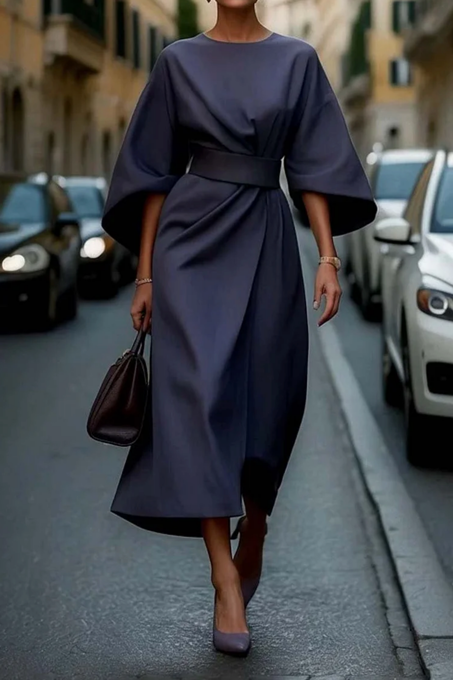 Dames Jurk Tijdloze Elegante Stijl