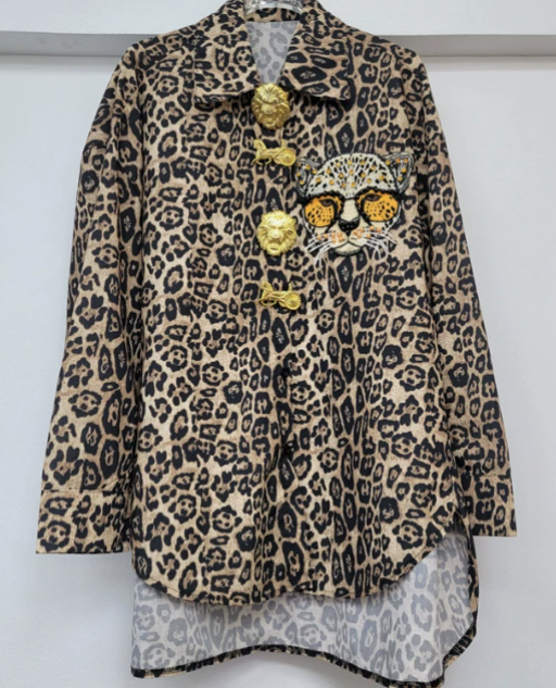 Lange Leopard Jas - StudioMarella
