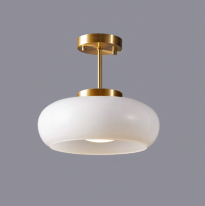 Plafondlamp Glas Vintage Rond 28cm LED 12W Modern Minimalistisch