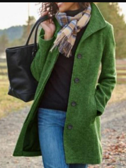 Lange Warme Jas voor Heren en Dames Casual Stijl