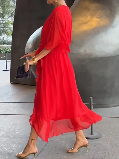 Elegante Chiffon Jurk voor Feesten en Ceremonies