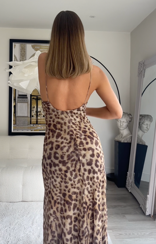 Maxi Jurk Luipaard Print Dames Jurk Zomerjurk - StudioMarella