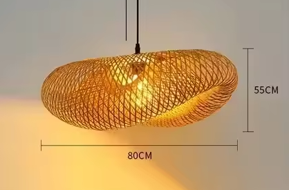 Bamboe Hanglamp Japans Design Handgeweven 40-80cm E27