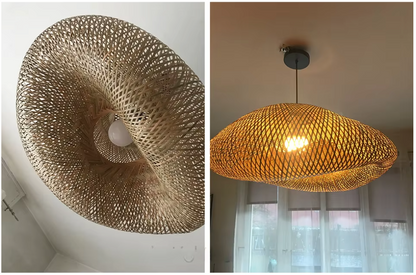 Bamboe Hanglamp Japans Design Handgeweven 40-80cm E27