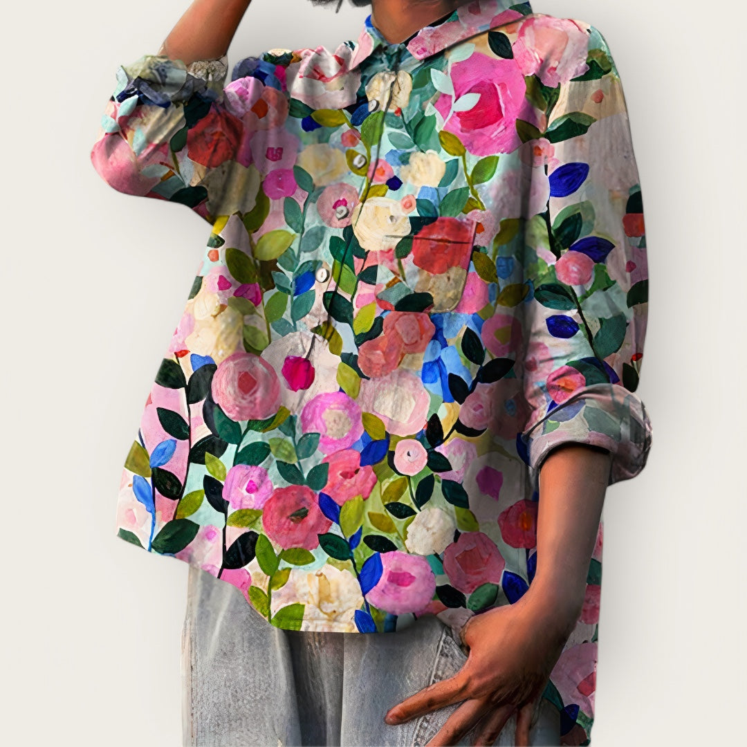 Vrouwelijke Bloemen Blouse Emanuela - StudioMarella