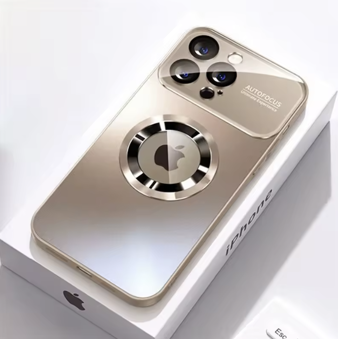 Magnetische Telefoonhoes met Glanzende Spiegel Afwerking voor iPhone | MagSafe Compatibel