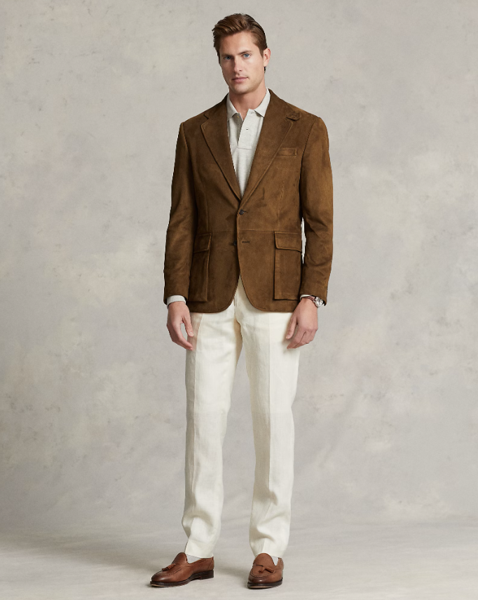 Blazer voor Mannen Elegant Leer