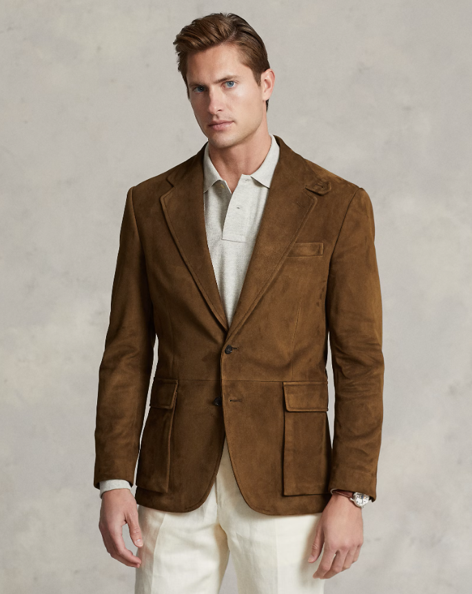 Blazer voor Mannen Elegant Leer