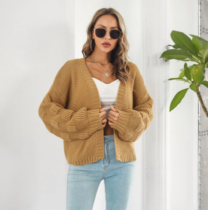 Vrouwelijke Vest met Lange Mouwen Warm en Stijlvol - StudioMarella