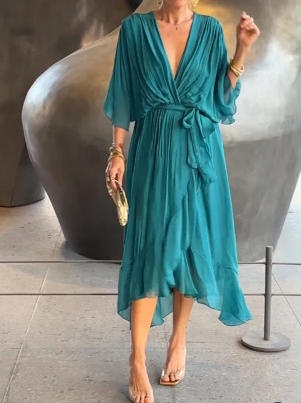 Elegante Chiffon Jurk voor Feesten en Ceremonies