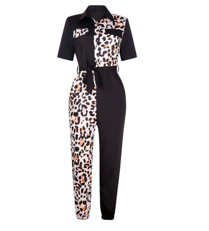 Jumpsuit Elegante Knoopsluiting Minimalistisch Design