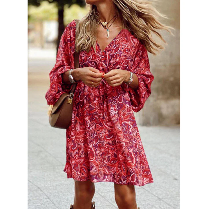 Boho Zomerjurk Lange Vrouw Jurk Zomerse Stijl