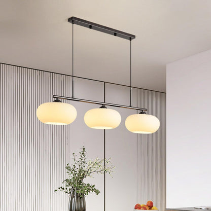 Design Hanglamp met 3 Globe Kapjes - Stijlvolle Eetkamerverlichting voor Tafel en Kookeiland - Verstelbaar 150 cm - Nikkel of Goud - E26/E27