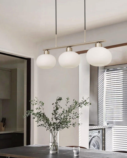 Design Hanglamp met 3 Globe Kapjes - Stijlvolle Eetkamerverlichting voor Tafel en Kookeiland - Verstelbaar 150 cm - Nikkel of Goud - E26/E27