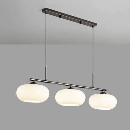 Design Hanglamp met 3 Globe Kapjes - Stijlvolle Eetkamerverlichting voor Tafel en Kookeiland - Verstelbaar 150 cm - Nikkel of Goud - E26/E27