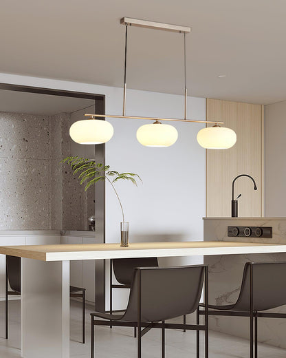 Design Hanglamp met 3 Globe Kapjes - Stijlvolle Eetkamerverlichting voor Tafel en Kookeiland - Verstelbaar 150 cm - Nikkel of Goud - E26/E27